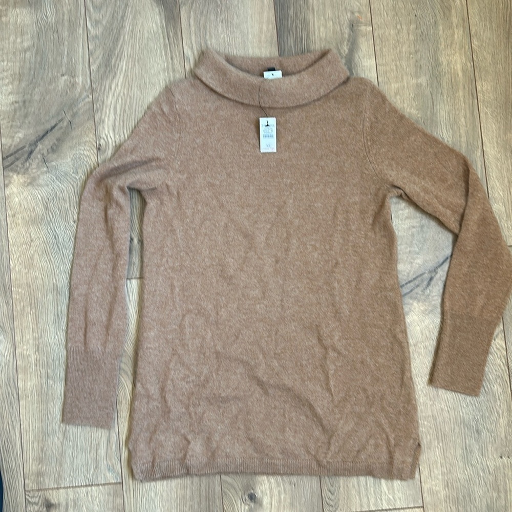 Talbots cowl neck camel cashmere sweater. Size XS